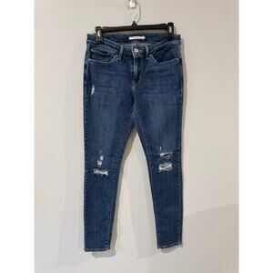 Levi’s 711 Skinny Jeans Size 28 – Distressed Mid-Rise Stretch Denim